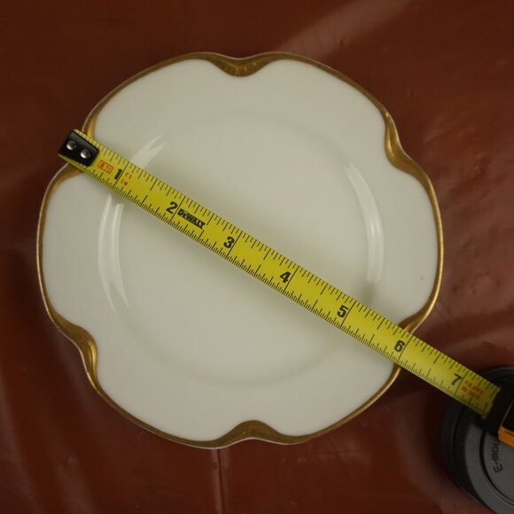 Vintage Limoges Haviland France Gold Trim Small Plates – Lot of 3, Shabby Chic - Picture 9 of 11